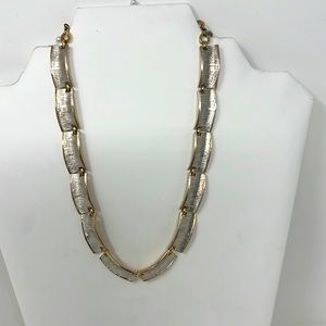 Vintage Kramer Gold Tone and Silver necklace